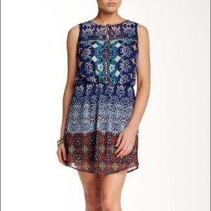 BE BOP Printed Chiffon Sleeveless Dress